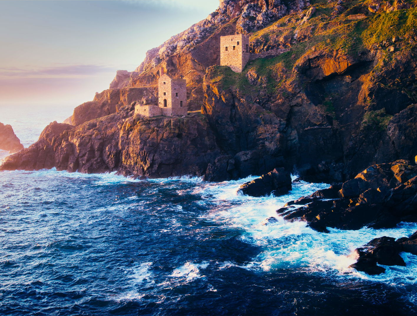 Photo of a bed at sunrise